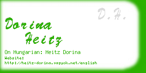 dorina heitz business card
